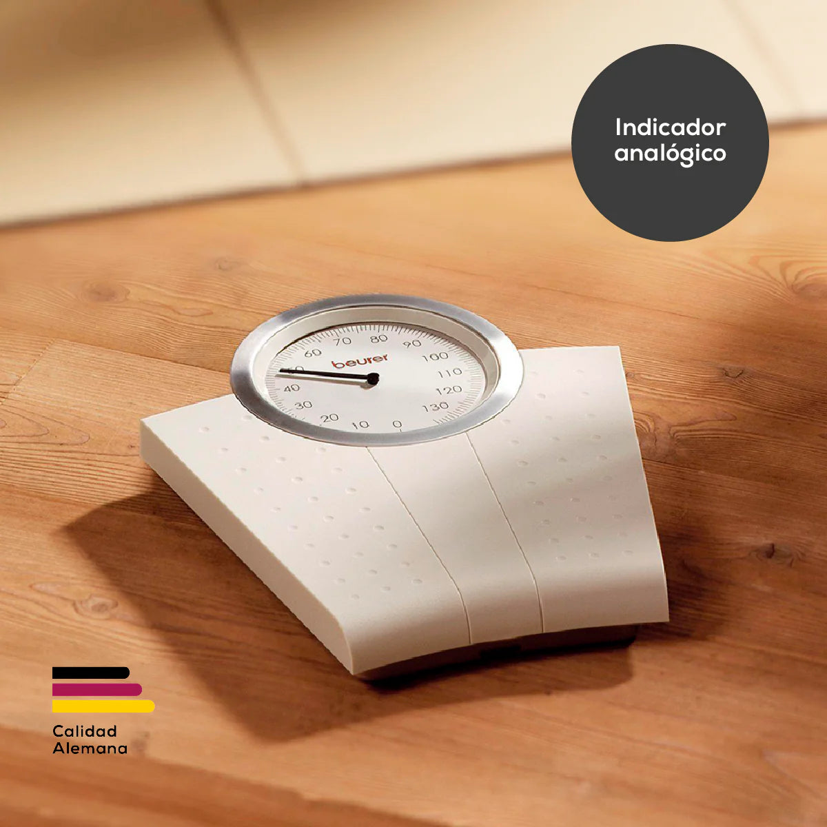 Báscula mecánica de hasta 130 con diseño clásico y superficie antideslizante modelo MS50 Marca Beurer