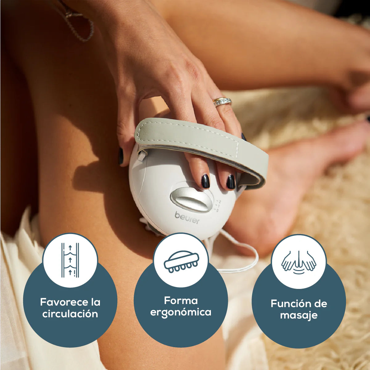 Masajeador anti-celulitis, afirma la piel, fácil de utilizar y diseño ergonómico para mayor comodidad Marca Beurer