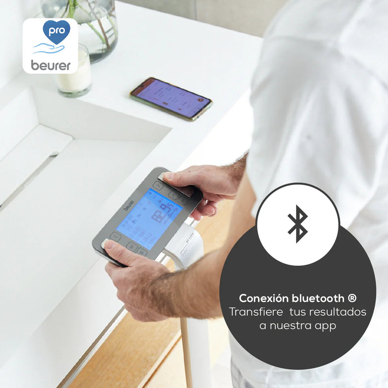 BASCULA DE DIAGNOSTICO SÚPER PRECISIÓN  CON CONEXIÓN BLUETOOTH BEURER (BF1000)