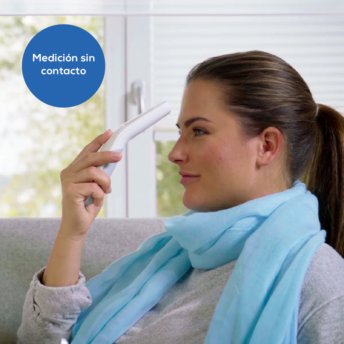 Termómetro digital para uso clínico sin contacto de medición rápida FT90 Marca Beurer