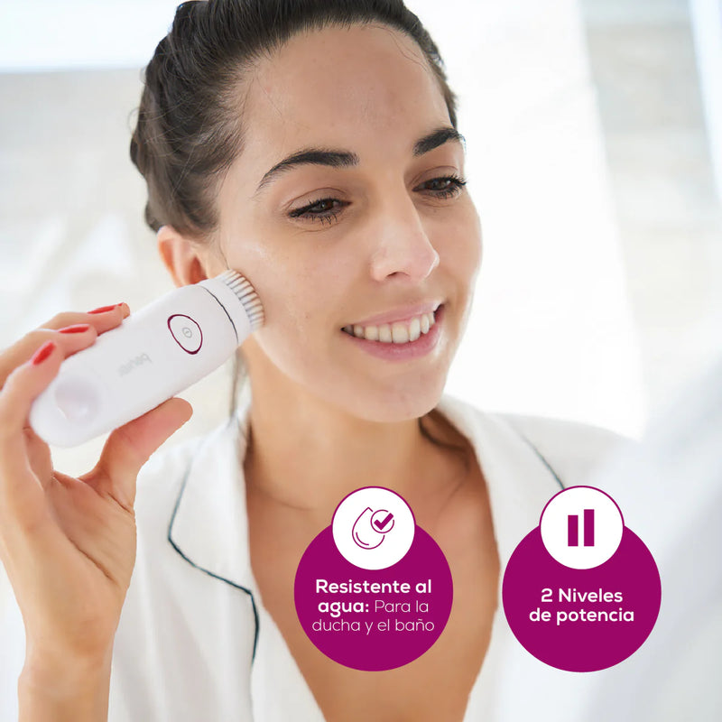 CEPILLO FACIAL LIMPIADOR ELÉCTRICO RESISTENTE AL AGUA/ LIMPIEZA PROFUNDA FC45 BEURER