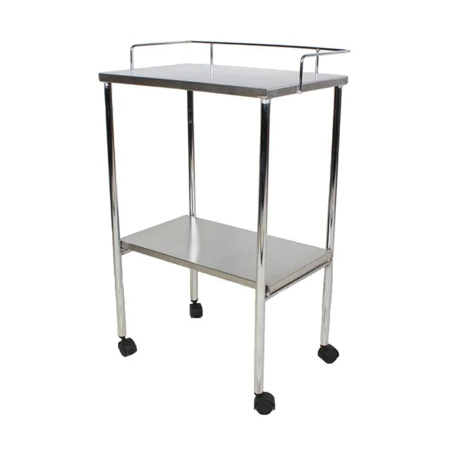 Mesa Pasteur Sin Cajón Cromada