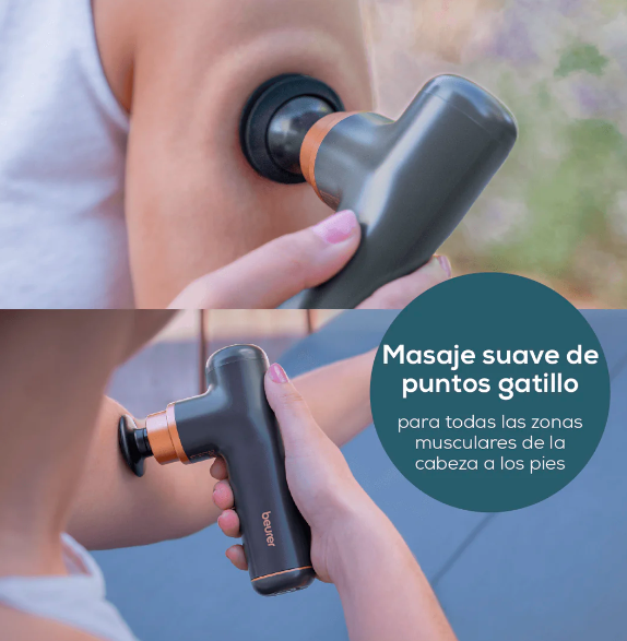 Pistola de masaje para uso facial y corporal recargable MG79