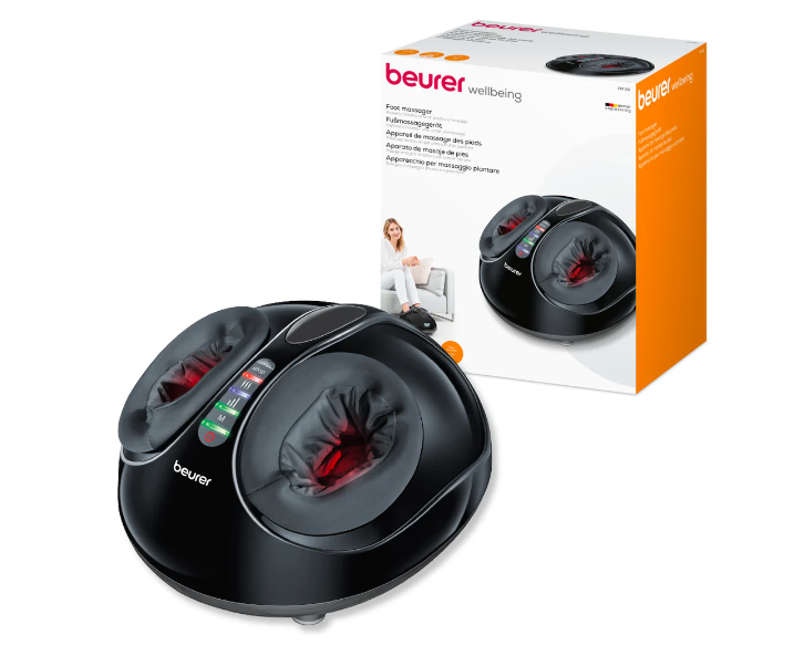 Masajeador de pies FM90 con 3 Opciones de Masaje Shiatsu, Calor y Aire / FM90 Marca Beurer