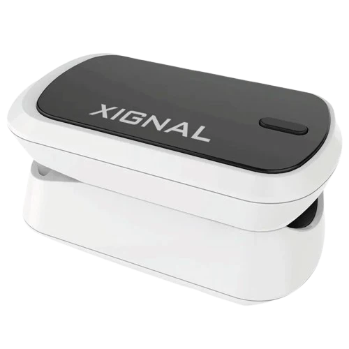 Oxímetro Digital de pulso para uso adulto y pediátrico, color gris/blanco - Marca Xignal