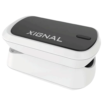 Oxímetro Digital de pulso para uso adulto y pediátrico, color gris/blanco - Marca Xignal