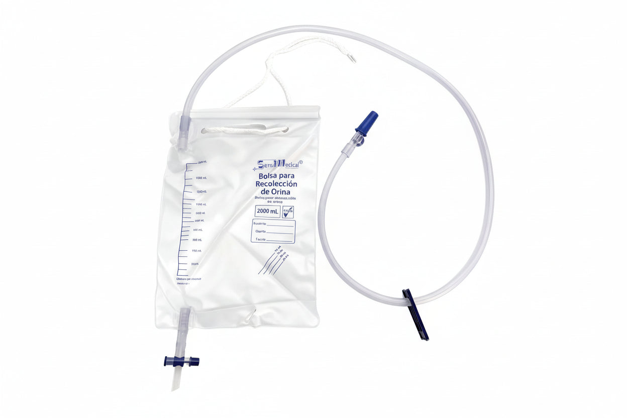 Bolsa Recolectora de Orina 2 Lts Tubo 5.2 MM - Marca Sensimedical