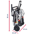 SILLA DE TRASLADO DE VIAJE 19” ALUMINIO ULTRALIGERA(EZ500101M)