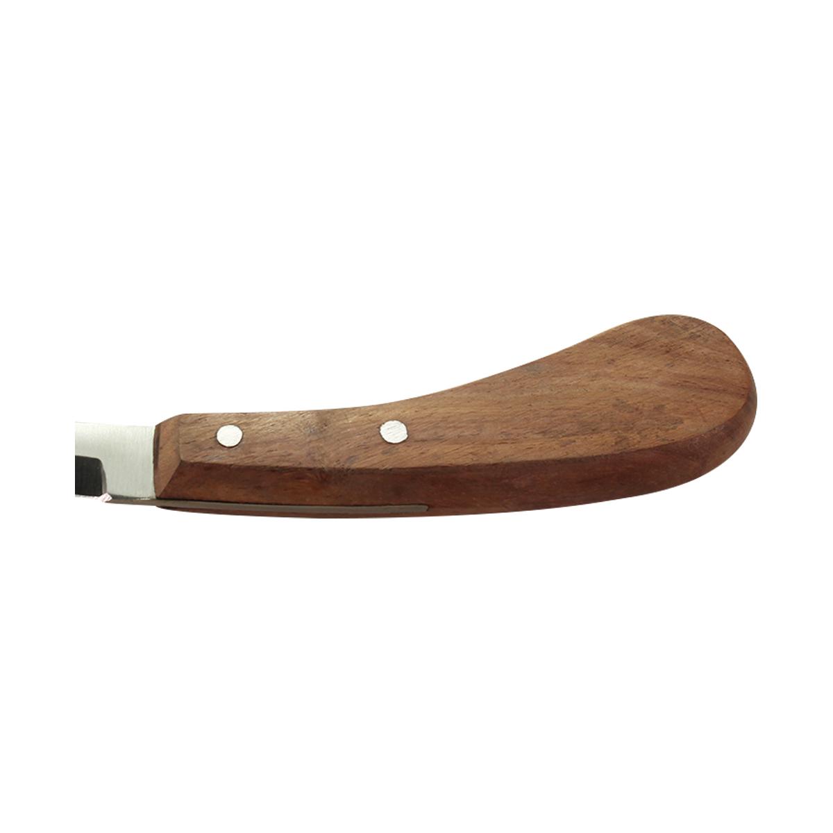 CUCHILLO VETERINARIO PARA CASCOS, MANO IZQUIERDA, 20 CMS DE ANCHO