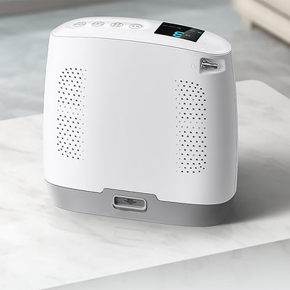 Concentrador de Oxígeno Portátil y Recargable de 3.5 Litros por Minuto - Modelo 7F-7 Marca Handy