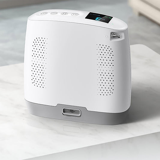 Concentrador de Oxígeno Portátil y Recargable de 3.5 Litros por Minuto - Modelo 7F-7 Marca Handy